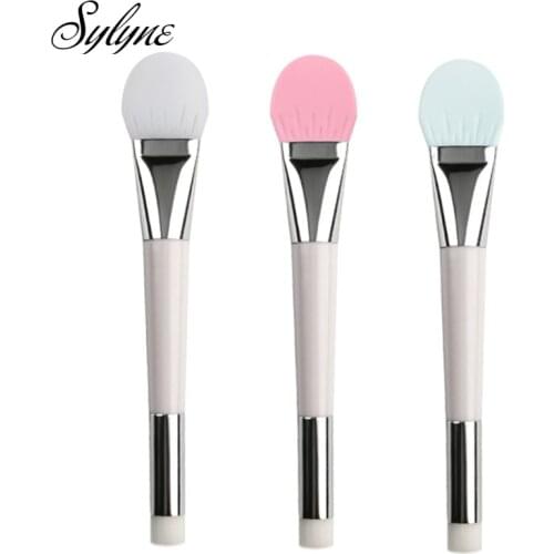 Silicone Masks Brush Double Ended Soft Foundation Mud Mixing Applicator Facial Face Mask Brushes