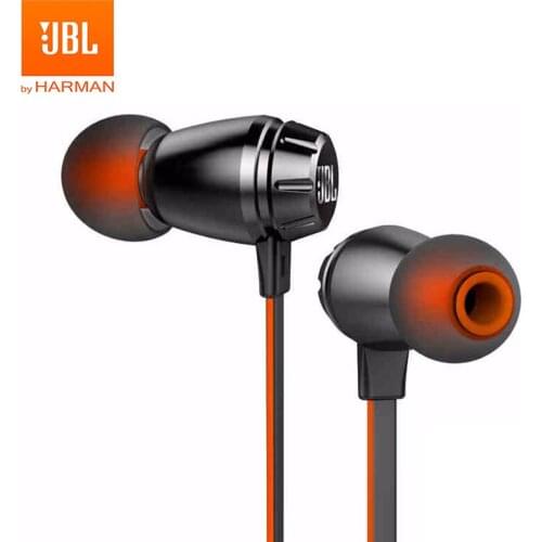 JBL T380A Stereo Music Earphones In-ear 3.5mm Wired HIFI Sport Headset Dual Dynamic Line Control Hands-free Call with Microphone
