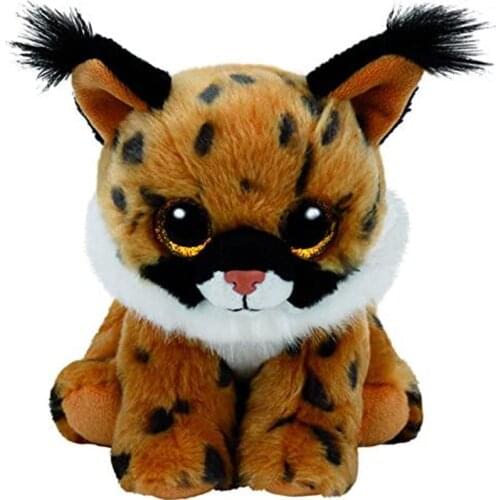 Ty Beanie Babies Larry The Lynx Cat Plush Animal Toys Stuffed Doll Gift 15cm