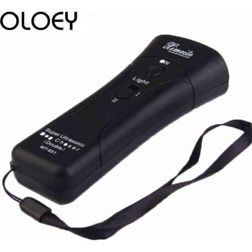 MT-651 Ultrasonic Dog Repeller with Infrared Laser Chaser Anti Barking Device for Pets Dogs Repellent Bark Control Flashlight