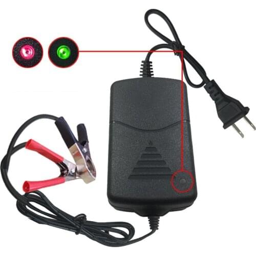 12V 1A Universal Portable Car Truck Motorcycle Alligators Clip Battery Charger Car Battery Chargers Fast Charge Accessories