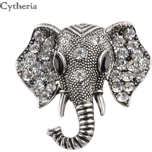 Animal Brooch pins And brooches for women Rhinestone Elephant Metal Fashion Jewelry broches Gift For Best Friends