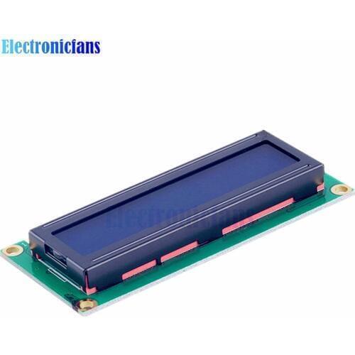 5Pcs/Lot LCD1602 1602 LCD Blue Screen Character LCD Display Blue Blacklight TFT 16X2 LCD Module DC 5V 80mm*35mm*11mm