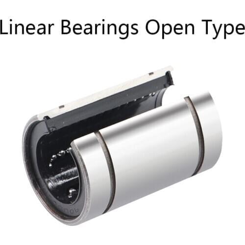 1/2/5 Pieces Open Type Linear Motion Bearing CNC Linear Bushing LM10 12 13 16 20 25 30 35 40 50 60UU-OP Sliding