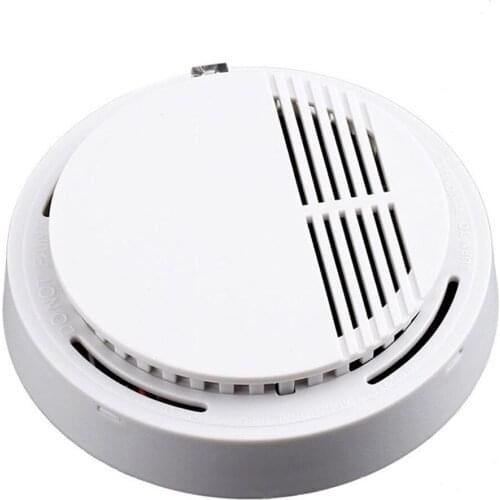 Wireless Home Security Smoke Detector Fire Alarm Sensor System Cordless White