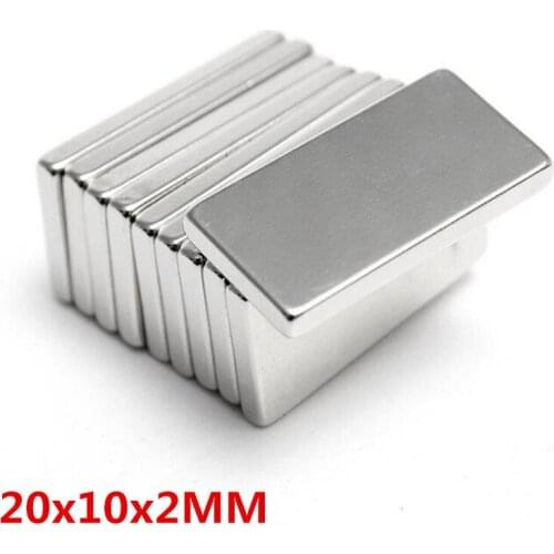 10 / 20 / 50 / 100 UDS 20mm x 10mm x 10mm x 2mm magnet 20x10x2 powerful refrigerator square magnet 20 * 10 * 2 rare earth