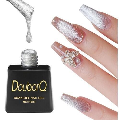 15ml Spar Cat Eye Hybrid Varnishes Gel Nail Polish Set For Manicures Chameleon Gold Silver Gel Uv Base Top Coat