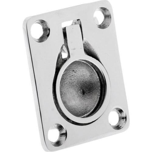 1 Pcs Boat Marine Stainless Steel 316 Ring Handle Flush Locker Cabinet Pull Lift