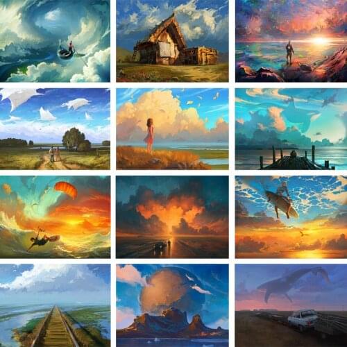 5D landscape DIY diamond painting rhinestone art picture full diamond embroidery cross stitch kit mosaic mosaic home decoration