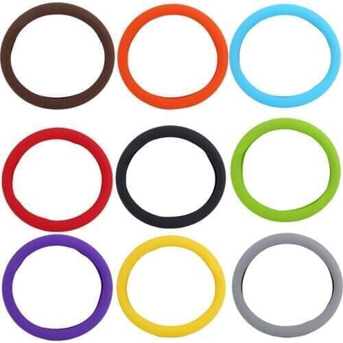 6 Styles Fashional Decoration hot Soft Silicone Steering Wheel Cover Shell Skidproof Odorless Eco-Friendly Protector Hot
