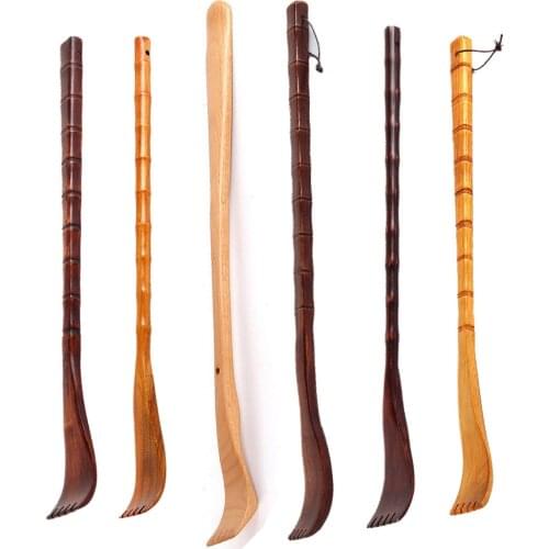 Bamboo Back Scratcher Massage Tool Itch scratched Body Massager Wood Therapy Wood Fingers Wooden Relief Hackle Itch Health Tool