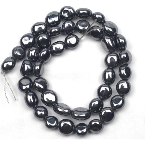 Natural Terahertz stone beads natural energy stone beads DIY loose beads for bracelet making strand 15" wholesale