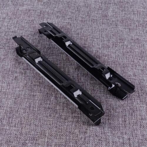 CITALL 2PCS Black Metal Bumper Face Bar Bracket 20.3x2.2x1.2 cm Fit for Mercedes Benz W203 C-Class 2038801114 2038801214