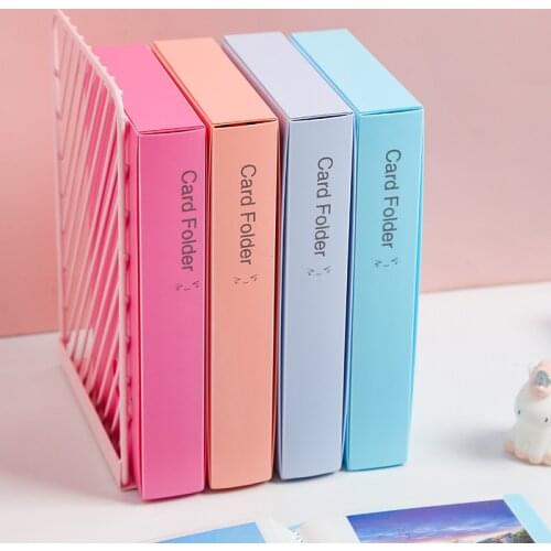 Refreshing 240 Pockets Business Card Holder Photo Card Name ID Holder Ticket Collection Book Card Stocks School Office Supplies
