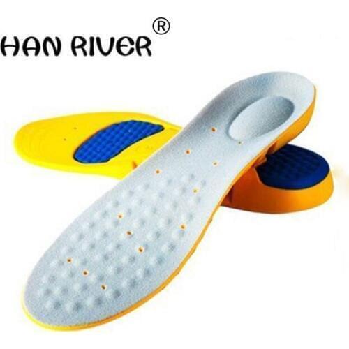 HANRIVER Breathable absorbent more men and women with comfortable running PU cushion damping odor-proof deodorant insoles