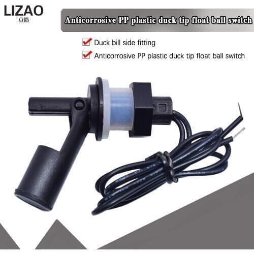 1pcs Tank Pool Horizontal Water Level Switch Liquid Level Sensor Liquid PP Plastic Ball Float Switch
