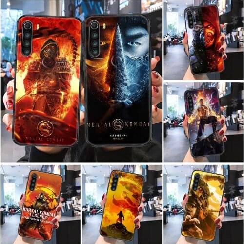 Mortal Kombat Game Phone case For Xiaomi Redmi Note 7 7A 8 8T 9 9A 9S 10 K30 Pro Ultra Frosted black tpu coque art hoesjes 3D