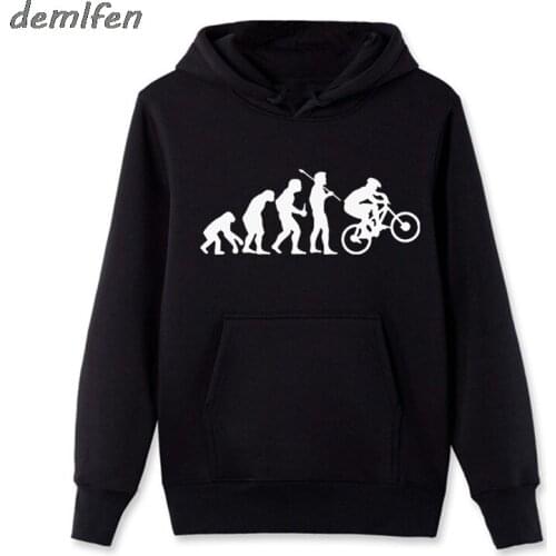 New Evolution Biking Sweatshirt Men Funny Fashion Hip Hop Biker Sweatshirts Men Zipper Hoody Fleece Hoodies Cool Jacket