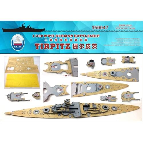 Ship Yard SY350047 1/350 Wood deck WWII GERMAN BATTLESHIP TIRPITZ FOR REVELL 05096
