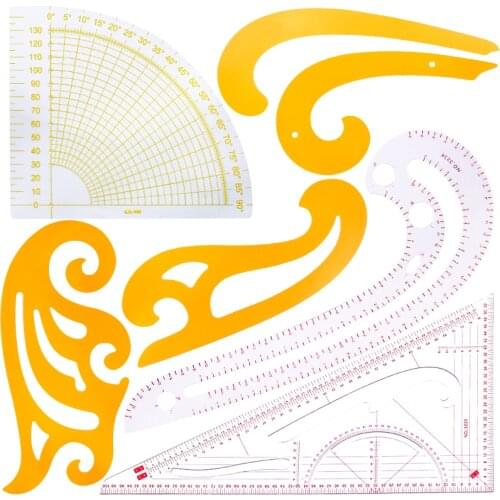 LMDZ Durable Sewing Ruler Set- 7 Style Fashion Design Rulers with Good Elasticity-Dressmaking Supplies for Making Patterns
