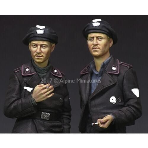 1/35 Resin Soldier Model Armored Soldier Two Pcs Figures 368