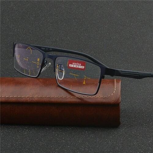 2019 Men women Square frame progressive multifocal lens retro sun photochromic reading glasses outdoor sunglasses uv400 NX