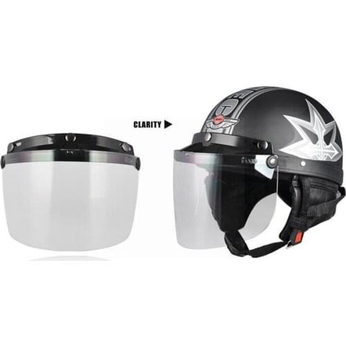 Electric Motorcycle Helmet Lens Helmet Goggles Windproof Lens Flip Up C44 Down For Motorcycle Windshield Helmets D9G0