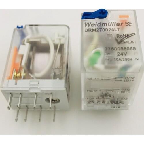 Original DRM270024LT 24VDC 8PIN 10A LED relays