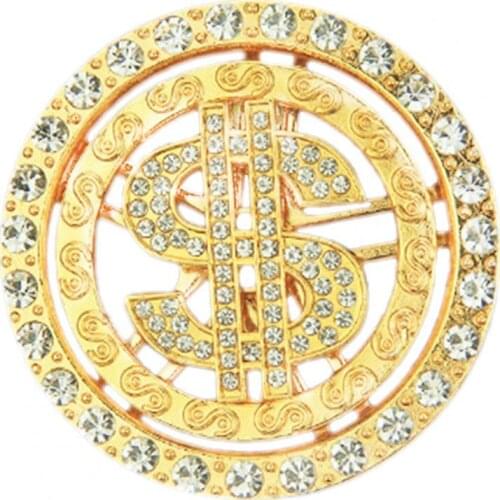 Air Freshener Perfume Dollar Pattern Faux Diamond-encrusted Alloy Auto Air Conditioning Vent Perfume Clip for Car