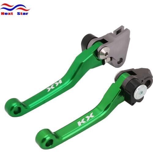 CNC Billet Aluminum Motorcycle Clutch Brake Levers Handle For KAWASAKI KX125 KX250 05 06-08 KX250F KX450F KXF250 KXF450 05 06-12