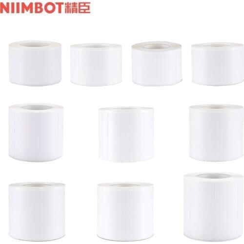 6 Roll Self-Adhesive Thermal Paper Label Paper Multi-Purpose Printable Sticker Labels for Niimbot B3S/B11/B21 Thermal Printer