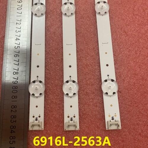 3pcs/set LED bar For LG 43UH661V 43UH656V 43UH668V 43UH676V 43UH650V 6916L-2563A 43UH6507 43UH6509 43UH652V LC430DGG FJ M1 M2 M7