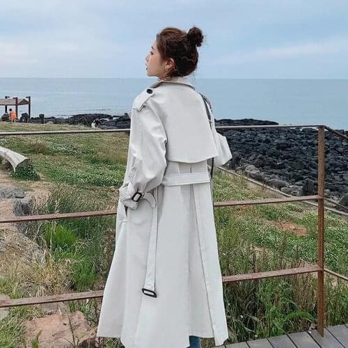 Fashion Double Breasted Women Trench Coat Plus Sashes Chic Epaulet Casual Elegant British Style Female Outerwear Autumn Clothes