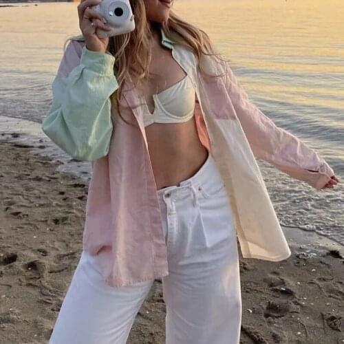 Женские хлопковые рубашки UETEEY China At AliExpress