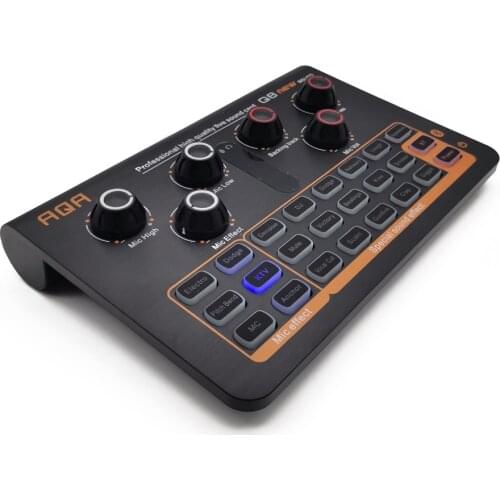 X6mini External Live Sound Card Multifunctional Sound Mixer Board for Live Streaming Music Recording Karaoke Singing 14 Effects