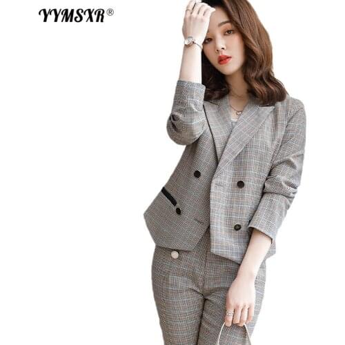 2021 Autumn and Winter New Ladies Long-sleeved Professional Pants Suits High-quality Slim Short Ladies Jacket High-waisted Pants