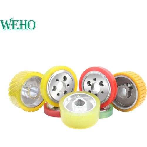 WEHO Woodworking Four Side Planer Rubber Tyre Feeding Wheel Six Hole Positioning Antiskid