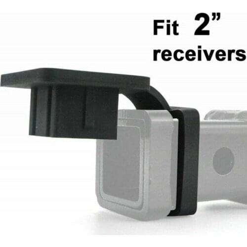 2 Inch Rubber Hook Tube Cap Car Plug Cover Tow Hook Dust Plug Square Mouth Protective Cover Car Parts For Most Cars