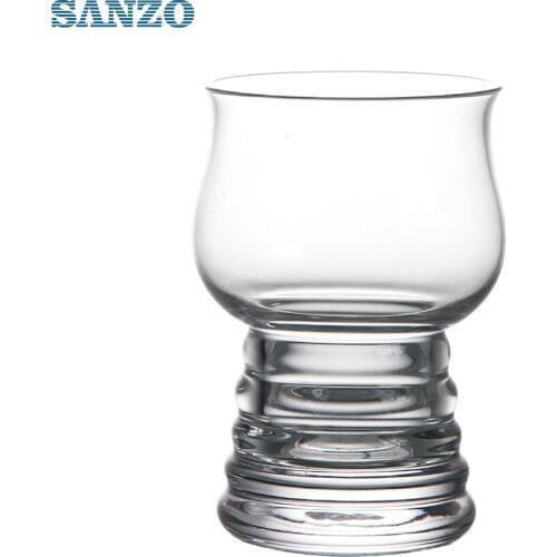 2 Pack Wheat Beer Mug Personality Creative Wine Glass Threaded Beer Glass 600023