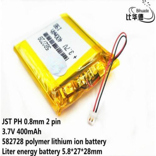 3.7V,400mAH,582728 602530 polymer lithium ion /Li-Po Rechargeable battery for SMART WATCH,GPS,cell phone,DVD,BLUETOOTH SPEAKER