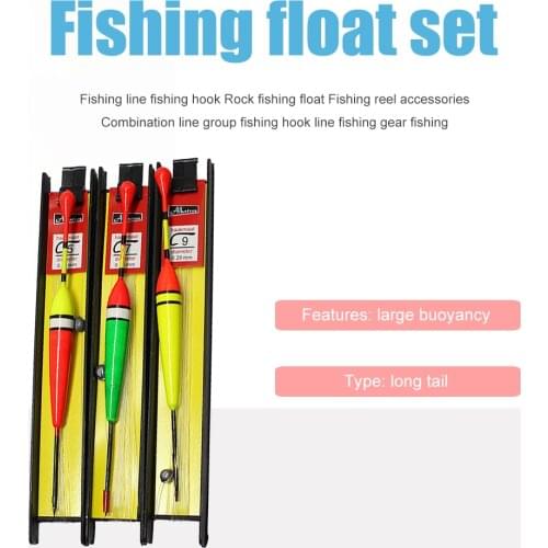 3pcs/lot Carp Fishing Line Bobber Group Fish Float Fishing Tackle Hook Buoy Fish Floating Triple Suit Accessories