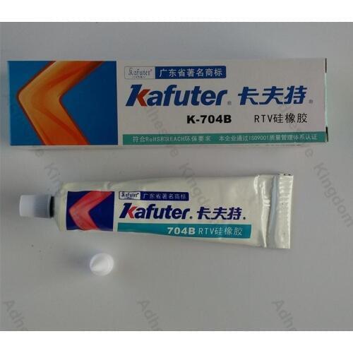 5pcs Kafuter 45g K-704B RTV silicone one-component room temperature curing adhesives insulated fixed waterproof glue black