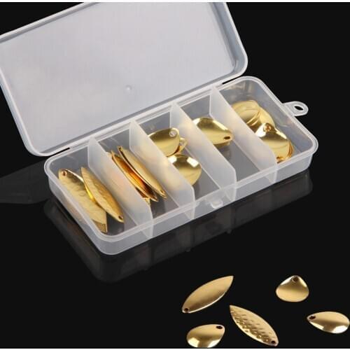 50pcs 100pcs Fishing Lure Wobbler Spinners Spoon Bait For Pike Bass bait Tackle Artificial Baits Metal Sequins Spinnerbait