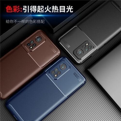For Xiaomi Mi 10T Case Carbon Fiber TPU Soft Rubber Protective Phone Case for Xiaomi 10T Cover For Xiaomi Mi 10T Pro 10T Lite