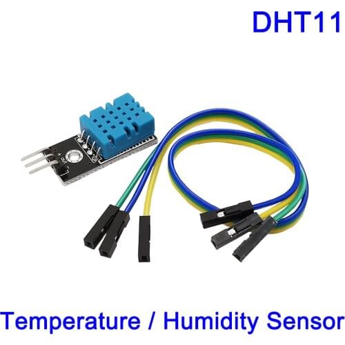 2Pcs/Lot DC5V DHT11 Temperature And Relative Humidity Sensor Electronic Module With 20CM Cable Smart Human Body Sensors Diy Kit
