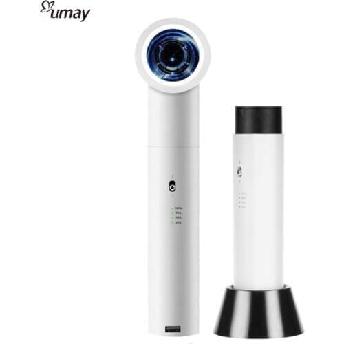 Dualbattery Hair Dryer with Lithium Rechargeable Blower Hot Wind and Cold Wind for Art Painting Travel Outdoor Camping Baby Pet