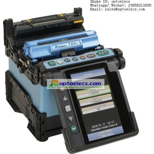 DHL Free Shipping 70S+ 70S plus Core Alignment fiber fusion splicer Optical Welding Machine with CT-08 cleaver Multi-languages