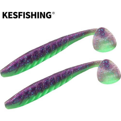 KESFISHING Fishing Lures 2020 New Soft Bait Shad Ripple Shad 125mm 9g Artificial Lures Silicone Fishing Lure Trout