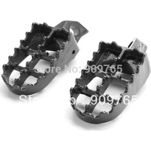 FOOTPEGS STEEL for Kawasaki FOOT PEGS 03-07 KLX 400 Suzuki RM 125 250 DRZ 400 DR-Z400