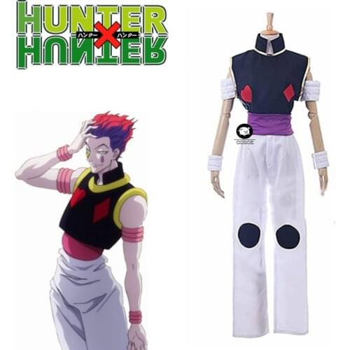 Hunter X Hunter Cosplay Costume HUNTER x HUNTER Hisoka Cosplay Costume Clothes Vest+Pants Outfit Halloween Costumes